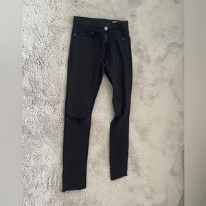 Kids black jeans with slits on knees from BlankNYC
